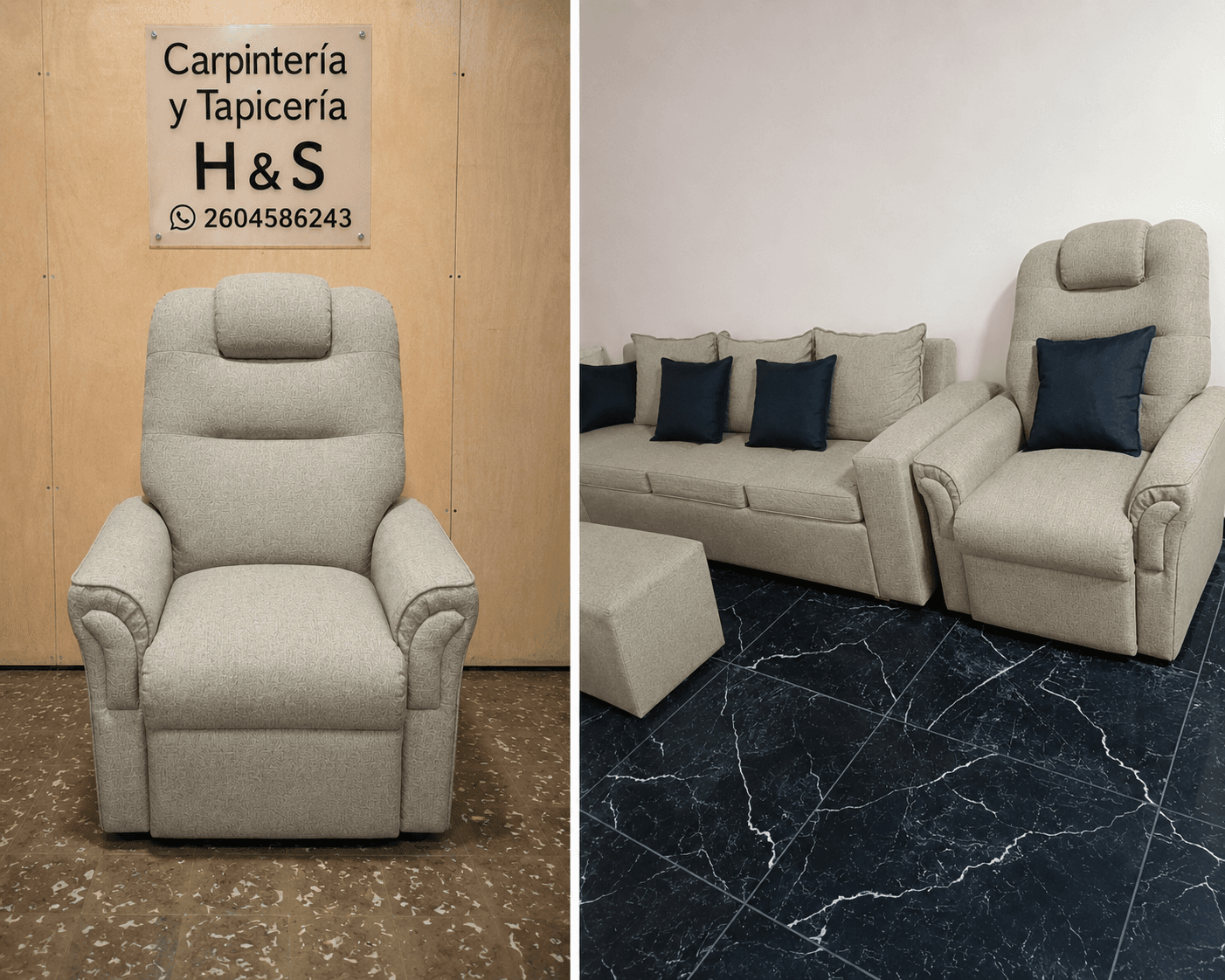 Trabajo de Carpintería y Tapicería H&S